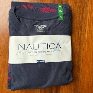 NEW Sz XL Nautica Pajama Set  - with SS t-shirt and Fish Pants